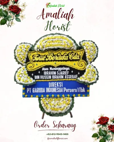 Papan Bunga Duka di Waringinsari