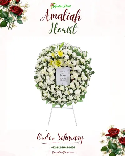 Krans Bunga Duka Cita di Waringinsari